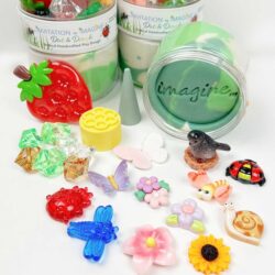 Invitation to imagine speelklei play pot dino garden tuin vriendjes