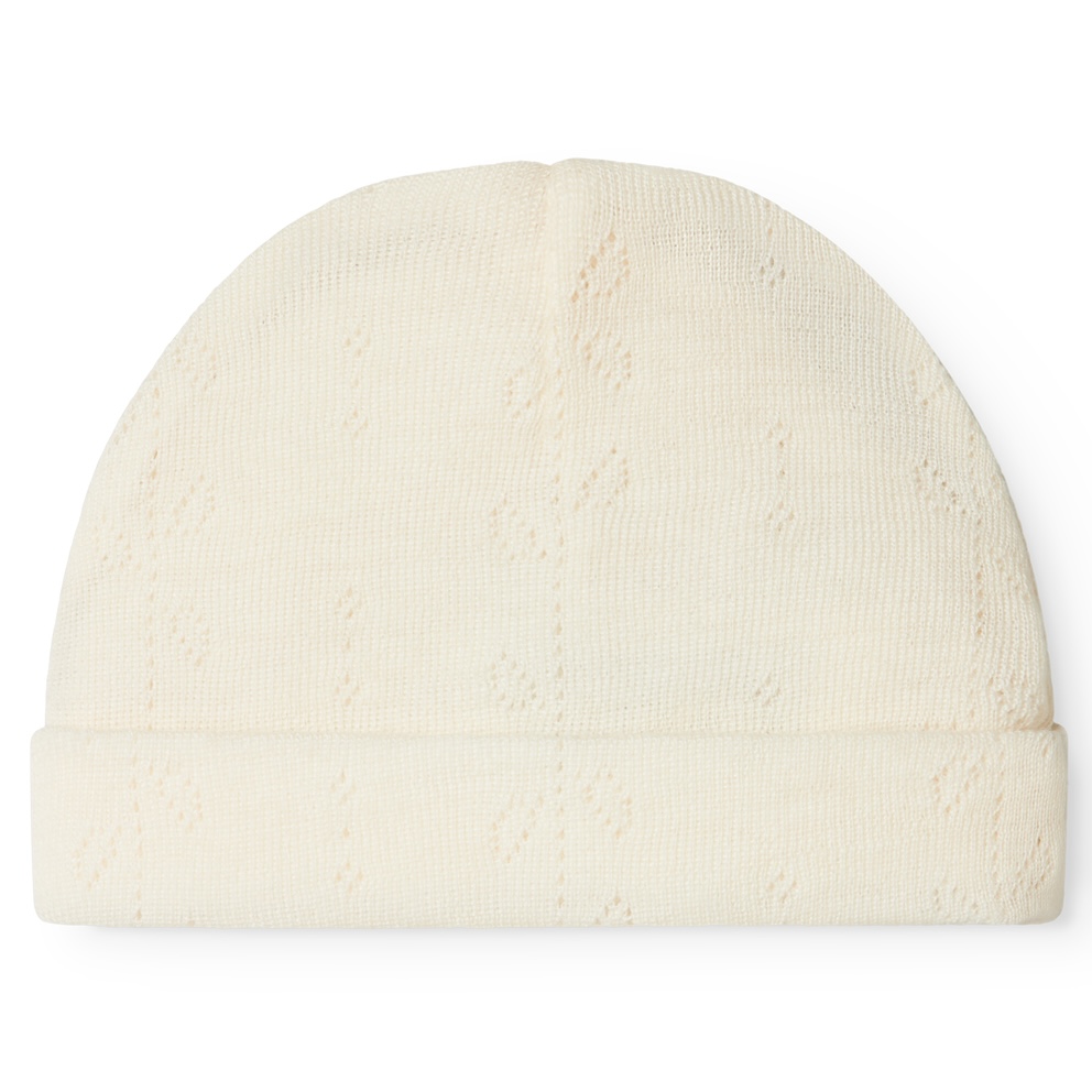 MarMar Copenhagen babymutsje Aiko wol pointelle natural