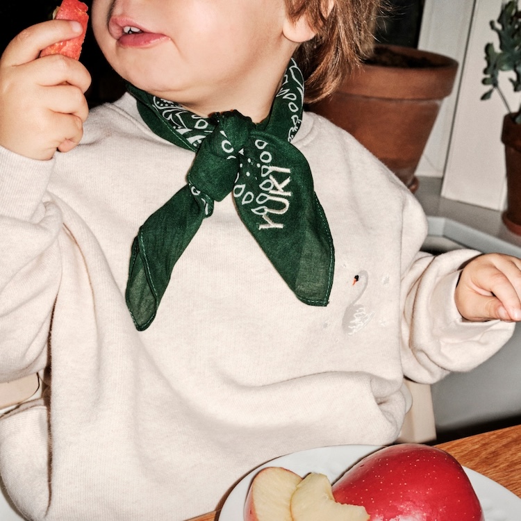 AtelierPomme_bandana-sjaaltje_moss_chocolate_burgundy Atelier Pomme bandana sjaaltje morning moss