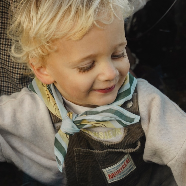 Atelier Pomme sjaaltje scarf dreamy blue