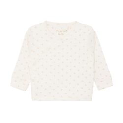 Fixoni longsleeve overslag rib gardenia white