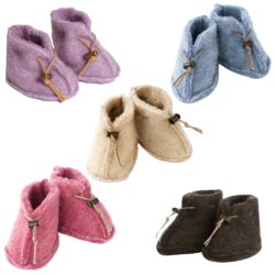 Alwero babyslofjes Emo 100% wol - 0-6 maanden