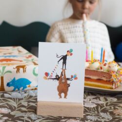 Ansichtkaart cijferkaart 4 jaar getekenddoorzusje