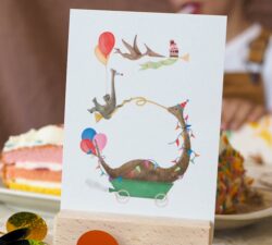 Ansichtkaart cijferkaart 5 jaar getekenddoorzusje