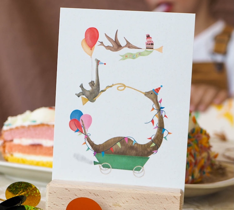 Ansichtkaart cijferkaart 5 jaar getekenddoorzusje