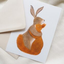 Ansichtkaart cuddle getekenddoorzusje