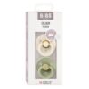 Bibs fopspeen round 2-pack ivory sage maat 1 en 2
