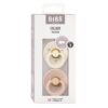 Bibs fopspeen round 2-pack ivory-blush maat 1