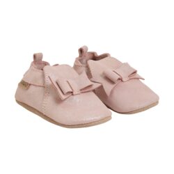 Enfant babyslofjes leer potpourri rose glitter