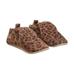 Enfant_babyslofjes_suede-leer_toffee_panter