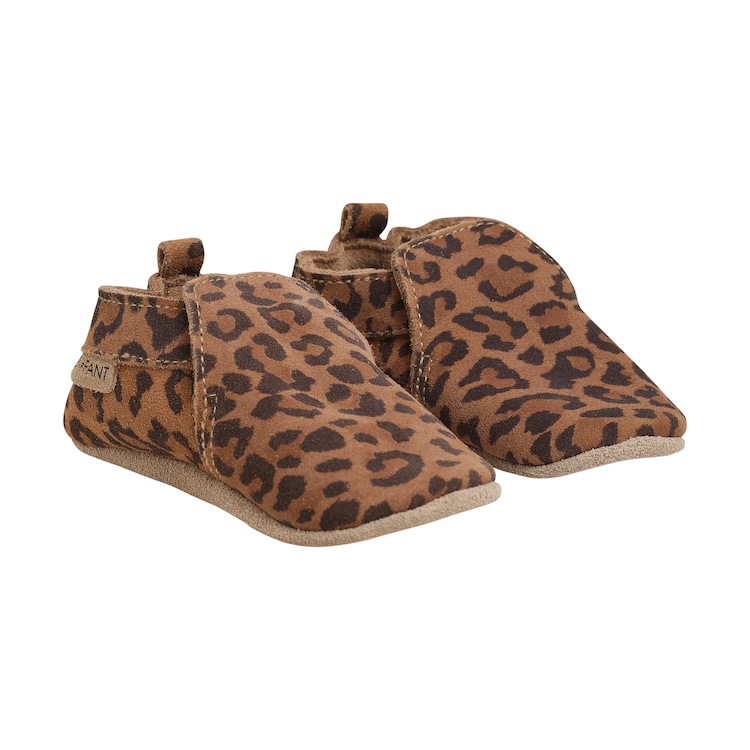 Enfant_babyslofjes_suede-leer_toffee_panter