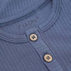 Fixoni romper met lange mouw rib donkerblauw