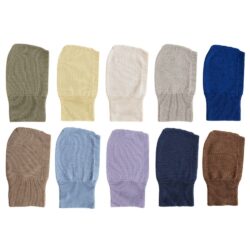 Hvid balaclava Eddy merinowol 1-3 jaar