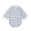 Konges Sløjd polo romper met lange mouw stripe ciel