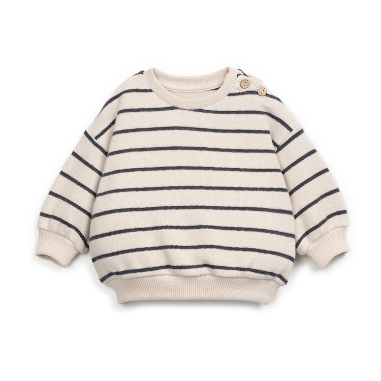 Play UP jersey gestreepte trui grafite