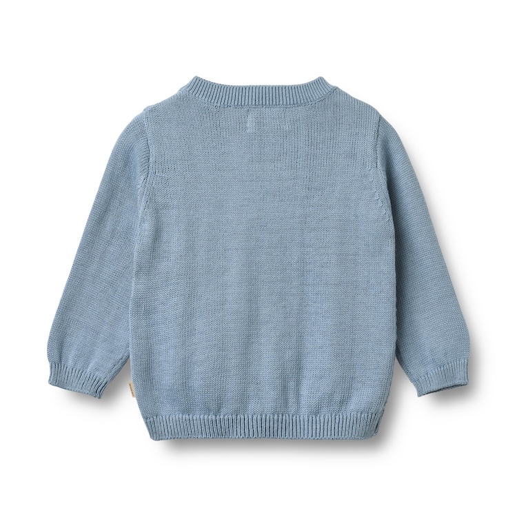 Wheat vest gebreid knit cardigan bjørn faded denim