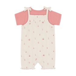 Fixoni jumpsuit met romper pointelle cherry