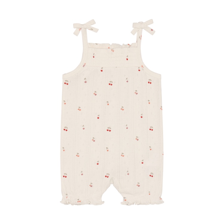 Fixoni jumpsuit met romper pointelle cherry