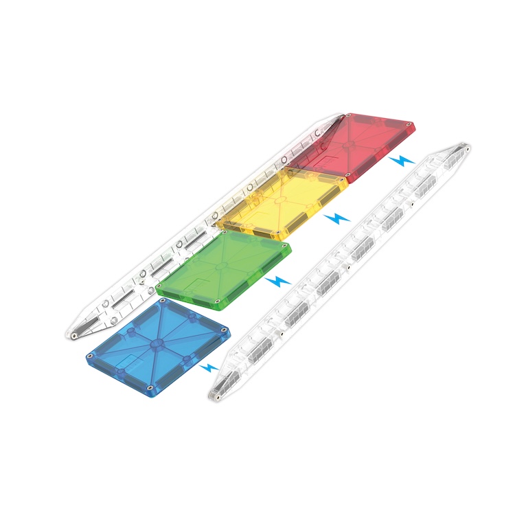 Magna Tiles magnetisch speelgoed rail pack uitbreidingsset 8 stuks