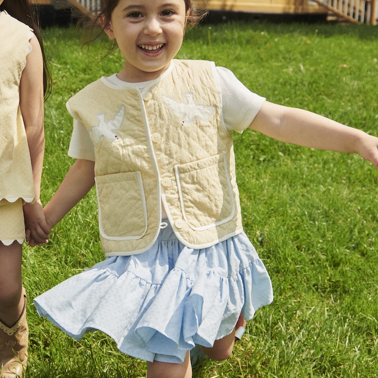 Copenhagen Colors quilted vest butter yellow