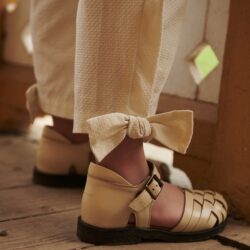 Copenhagen Colors broek met strik butter yellow