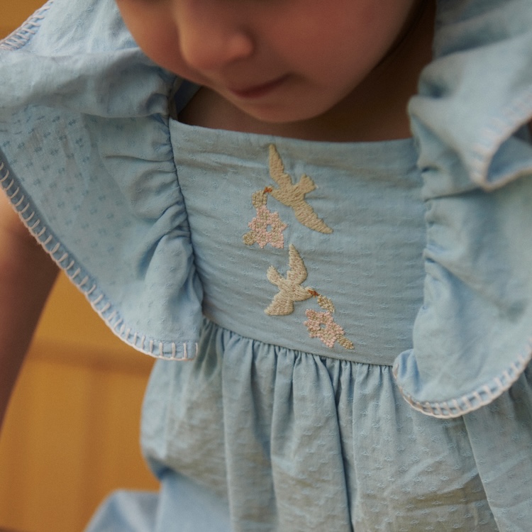 Copenhagen Colors jurk lichtblauw