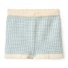 CopenhagenColors korte broek check jacquard dusty blue