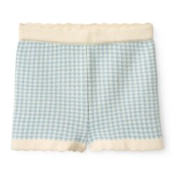 CopenhagenColors korte broek check jacquard dusty blue