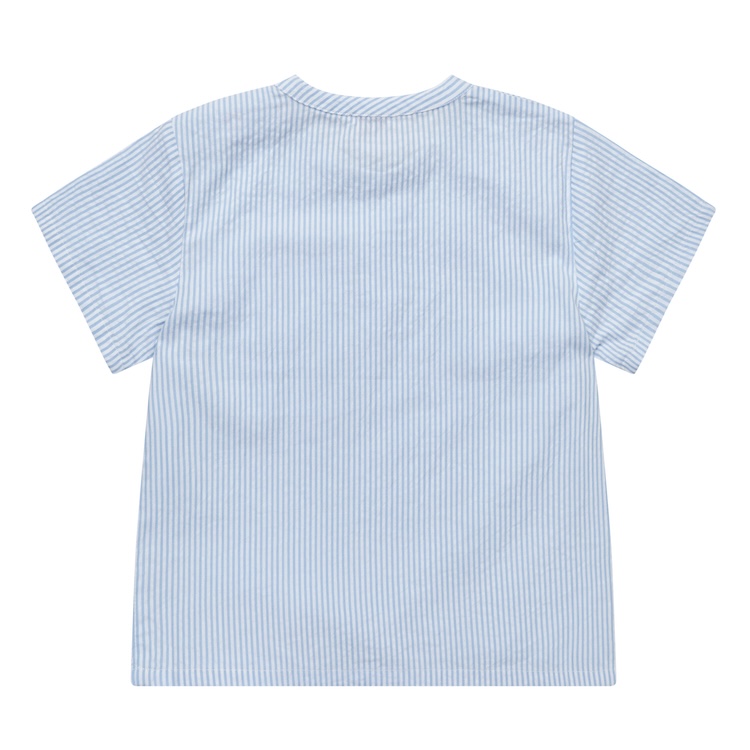 Copenhagen Colors shirt blouse seersucker sky blue