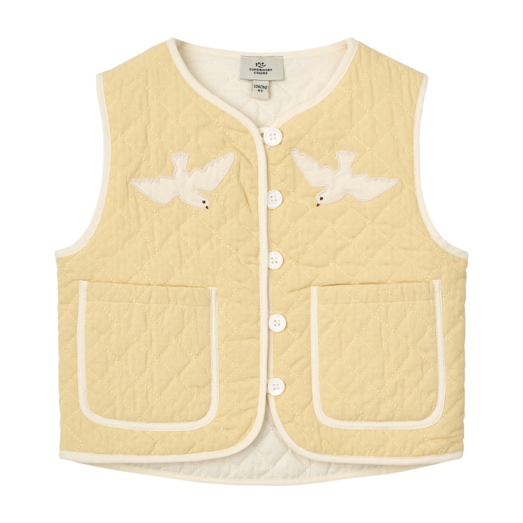 Copenhagen Colors quilted vest butter yellow