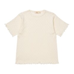 Copenhagen Colors t-shirt pointelle hartjes cream