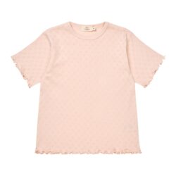 Copenhagen Colors t-shirt pointelle hartjes dusty rose