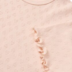 Copenhagen Colors t-shirt pointelle hartjes dusty rose