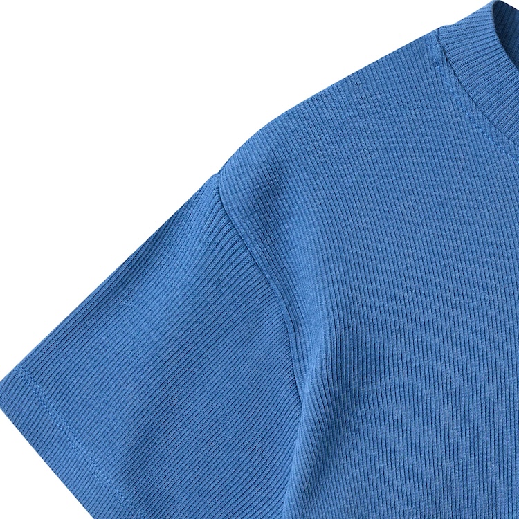 CopenhagenColors_t-shirt_rib_dropped -shoulder__sharp-blue_01 CopenhagenColors rib t-shirt dropped shoulder sharp blue