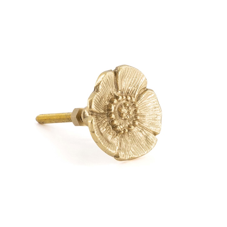 Doing Goods knop Mia Poppy bloem