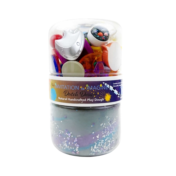 Invitation to imagine speelklei play pot fly me to the moon ruimte