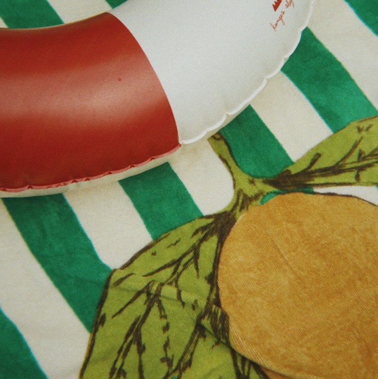 Konges Sløjd strandlaken antique stripe lemon