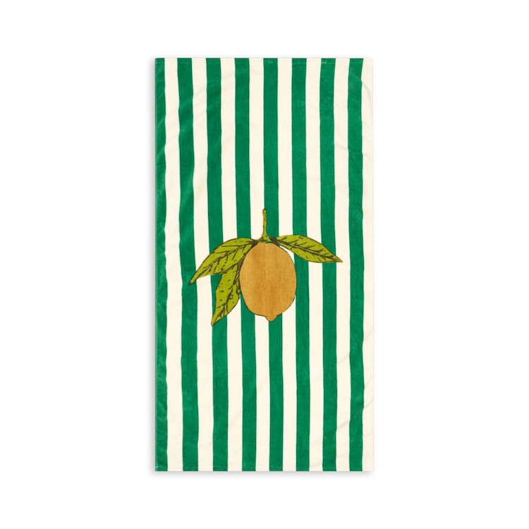 Konges Sløjd strandlaken antique stripe lemon