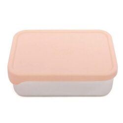 Petit Monkey RVS broodtrommel rose