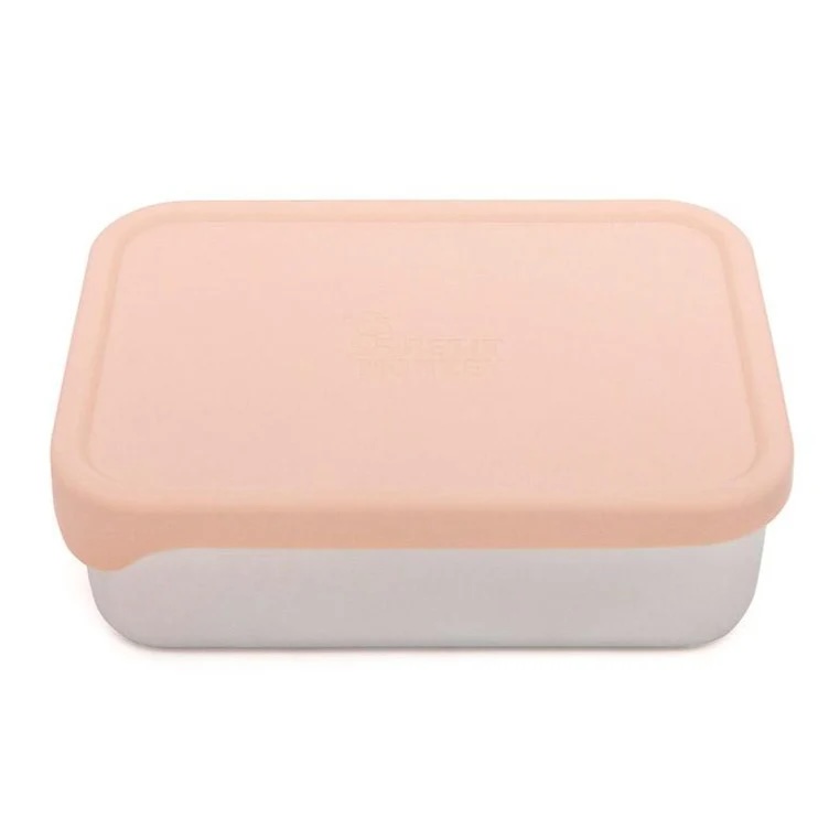 Petit Monkey RVS broodtrommel rose