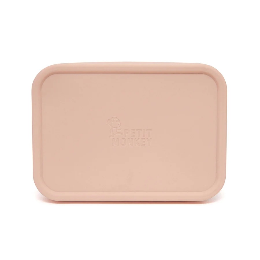 Petit Monkey RVS broodtrommel rose