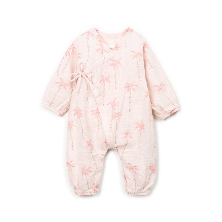 Play Up jumpsuit geweven linnen look palm floral