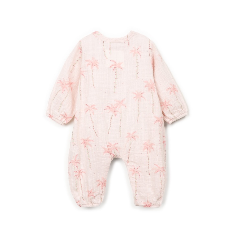 Play Up jumpsuit geweven linnen look palm floral