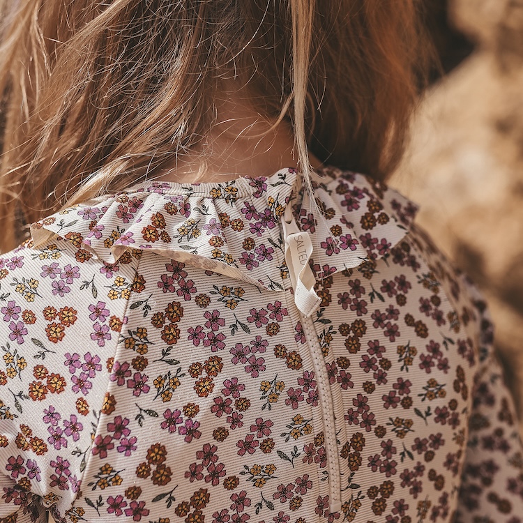 Salted Stories badpak longsleeve sparkly flower