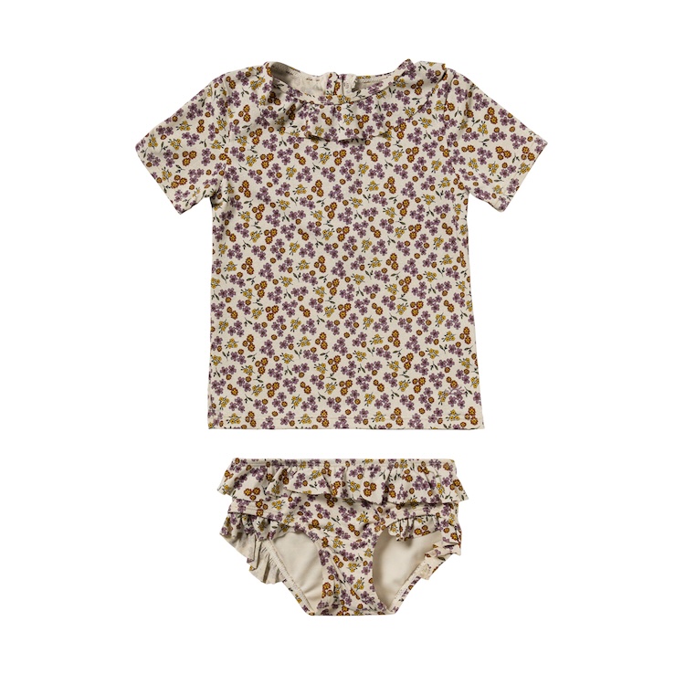 Salted Stories bikinibroekje met t-shirt sparkly flower