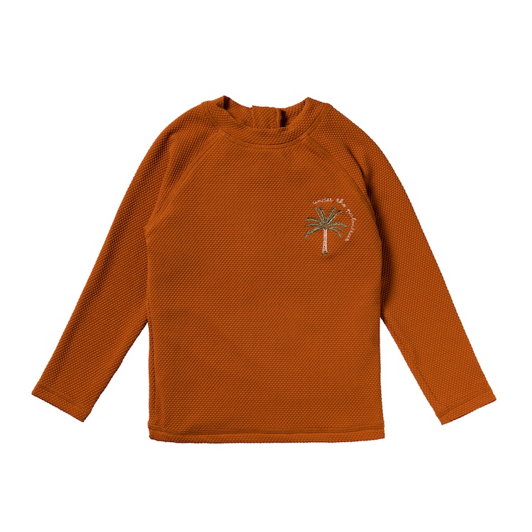 Salted Stories zwemshirt longsleeve bombay brown