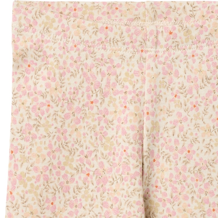 Wheat legging Jules Coral flowers
