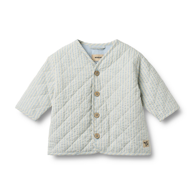 Wheat quilted jacket jasje saxo summer sky stripe