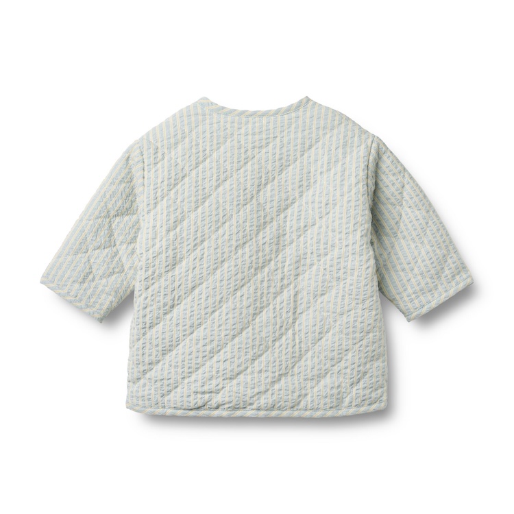 Wheat quilted jacket jasje saxo summer sky stripe
