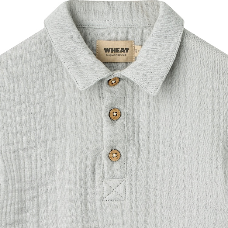 Wheat shirt Svend light blue